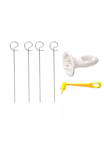 Choice مجموعة من 6 قطع: قطاعة بطاطس تورنادو حلزونية يدوية من الفولاذ المقاوم ...