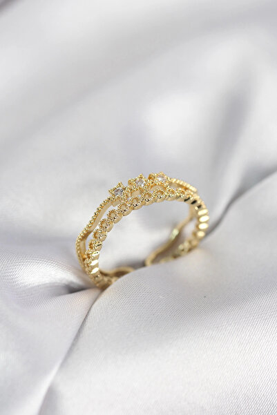 lowell home Gold Color Minimal Star Model Women's Ring