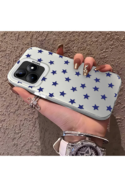 Hontinga حافظة هاتف Realme C53 متوافقة مع الحواف السيليكونية الصلبة والمضادة ...