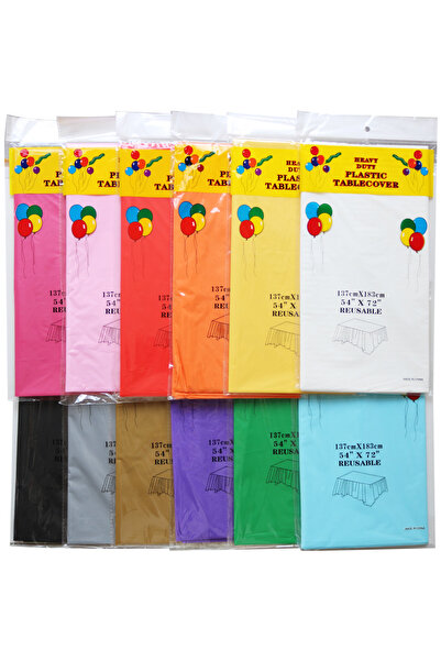 Choice 137x183cm 1pc random color 137x183cm Disposable Solid Color Tablecloth...