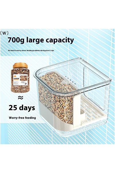 Choice 〔W〕Double Slot Automatic Bird Feeder Large Capacity Splash Proof Hangi...