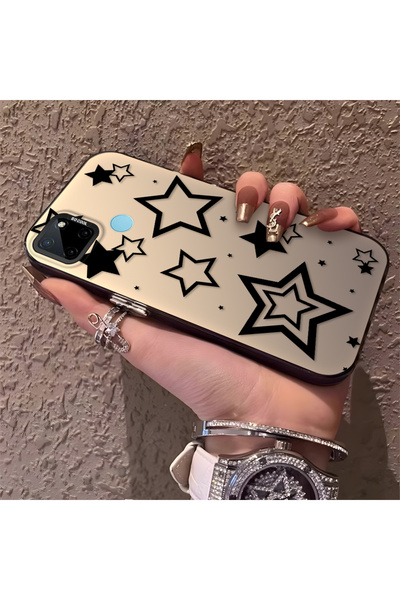 Hontinga حافظة هاتف Realme C21Y متوافقة مع الحواف السيليكونية الصلبة والمضادة...