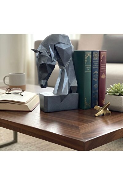 Mirsa Global Decorative Book Holder with Cubit Horse Figurine