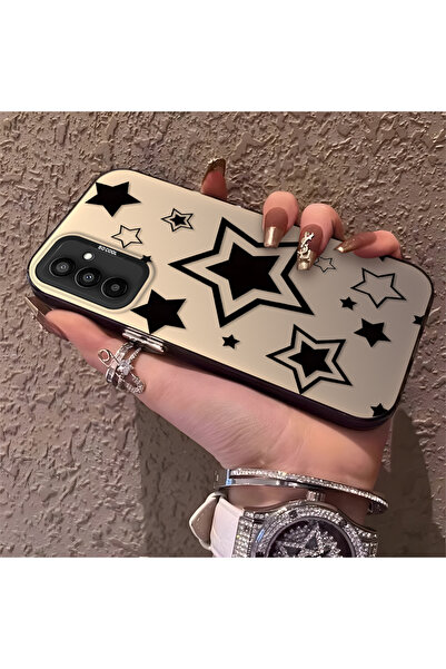 Hontinga حافظة هاتف سيليكون متوافقة مع هاتف سامسونج جالاكسي M23، مزينة بنمط ا...