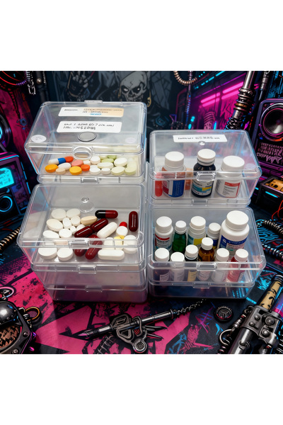 Choice3 M 12pcs Affordable Transparent Storage Box Multi-Functional Clear Org...