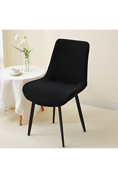 Choice8 قطعة واحدة A4 أسود، نصف قطعة أغطية كراسي منحنية قابلة للتمدد ، قماش ج...