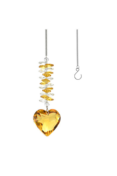 Choice3 قطعة واحدة من TYZX، قلادة على شكل قلب كريستالي شفاف، كرة موشورية، زين...