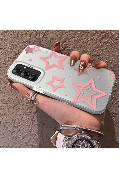 Hontinga حافظة هاتف سيليكون متوافقة مع هاتف سامسونج جالاكسي A34، مزينة بنمط ا...