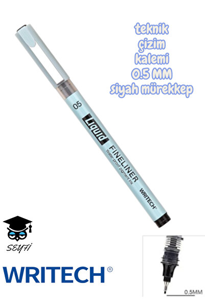 SEYFİKİRTASİYE Technical Drawing Pencil Black Ink Drawing Pencil Metal Clip S...