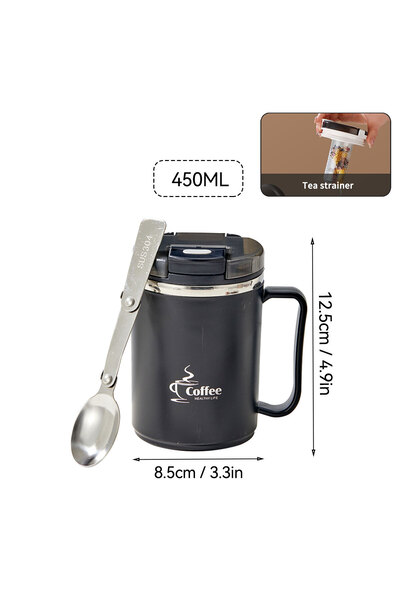 Choice5 WORTHBUY 401-500ml A Style Black WORTHBUY Thermos Insulated Coffee Mu...