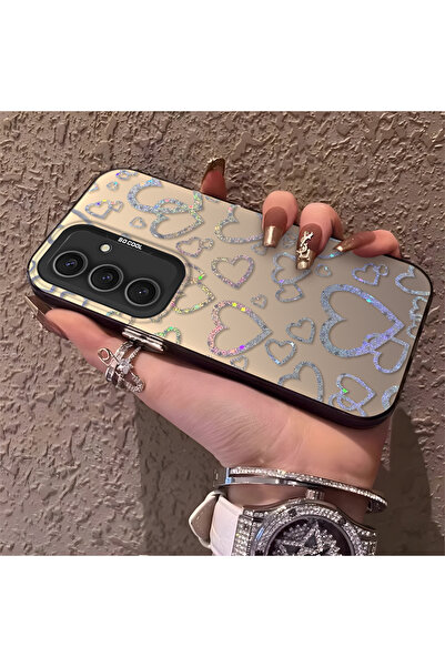 Hontinga حافظة هاتف سامسونج جالاكسي S24 بلس متوافقة مع نمط القلب من السيليكون...