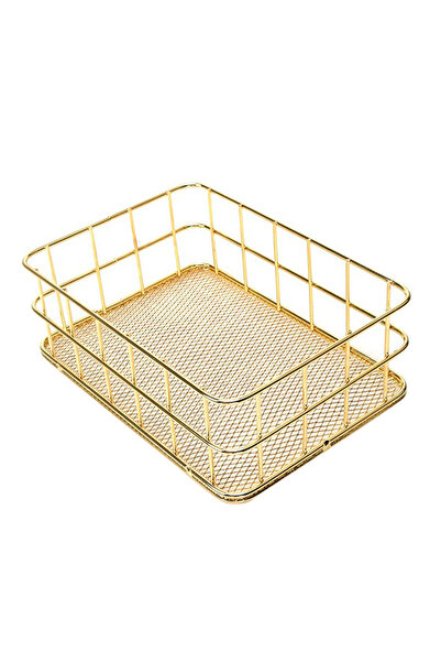 Choice L storage basket S L Size Storage Basket Golden Iron Storage Basket Mu...