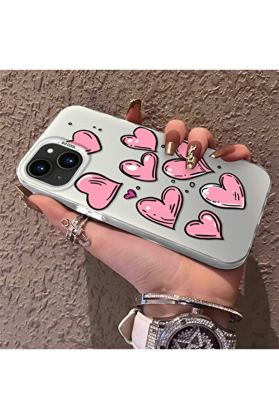 Hontinga حافظة هاتف آيفون 13 متوافقة مع الحواف السيليكونية ذات الظهر الصلب وم...