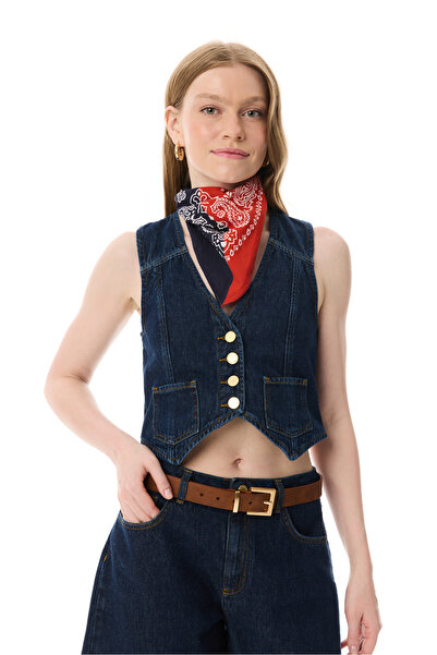 Mudo Crop Jean Vest