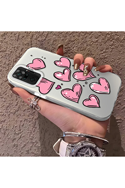 Hontinga حافظة هاتف ريدمي نوت 10 برو متوافقة مع الحواف السيليكونية الصلبة وال...