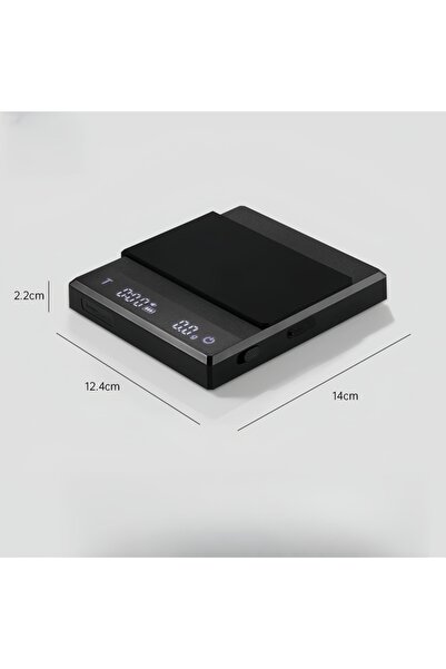 Choice black Electronic Coffee Scale Smart Powder-water Ratio Timing USB Sili...