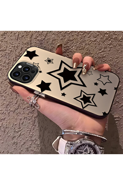 Hontinga حافظة هاتف من السيليكون بنمط النجوم متوافقة مع هاتف iPhone 14 Pro، ح...