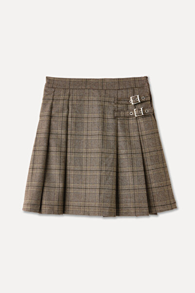 Mudo تنورة صغيرة بتفاصيل حزام منسوجة بيئياً