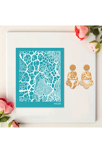 Choice4 4 1 Sheet Silkscreen Stencil Tiger Zebra Wave Line Abstract Pattern P...