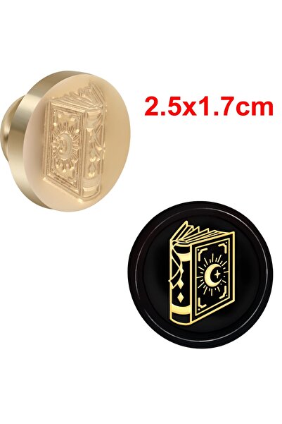 Choice5 6 ختم شمعي على شكل فطر يشرب الشمس، نباتات القمر، كتاب، كلب، رأس نحاسي...