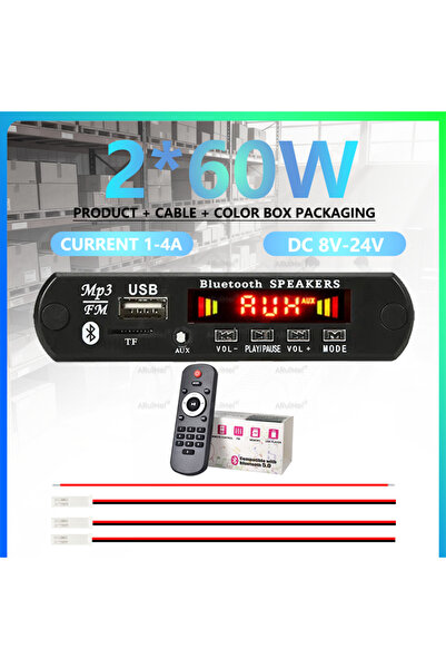 Choice3 1PCS 2x60W 2x80W Bluetooth Amplifier Complete Kit with Remote Display...