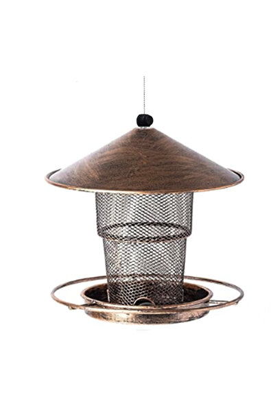 Choice Bronze Bird Feeder for Outdoor Hanging Large Capacity Squirrel Proof B...