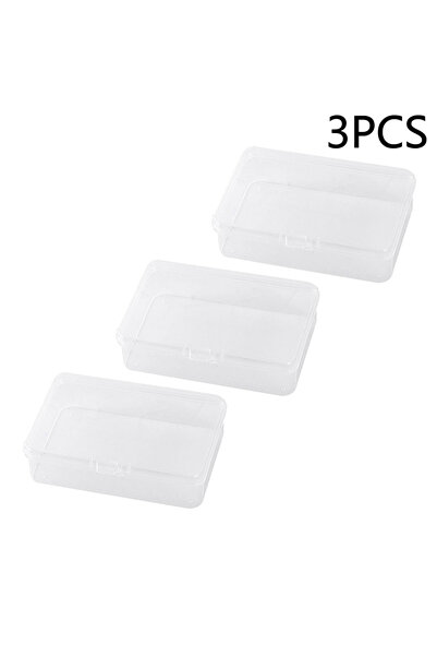 Choice1 3PCS Transparent 1/3pcs Transparent Plastic Boxes Playing Cards Conta...