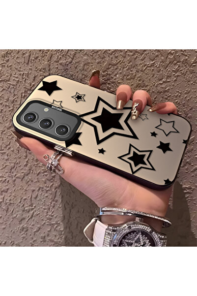 Hontinga حافظة هاتف سيليكون متوافقة مع هاتف سامسونج جالاكسي S24، مزينة بنمط ا...