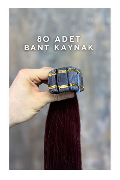 HalitCan HairKing شعر ميكروبانت أوزبكي بطول 70 سم، أحمر نبيذي، 200 جرام، شعر ...