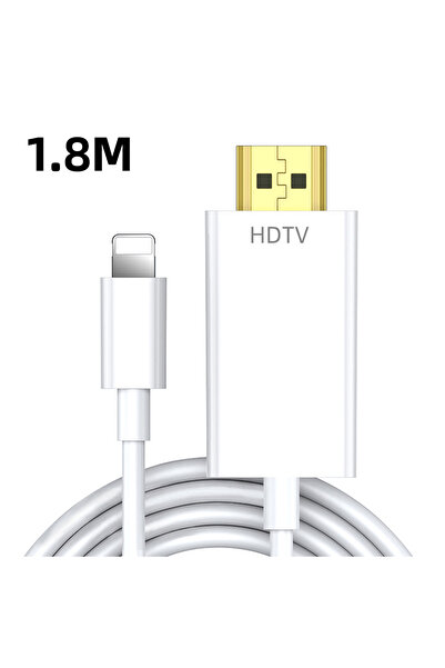 Choice 1.8m WHITE Fonken 1080P HDTV Cable For iPhone 14 13 12 11 for IOS to H...