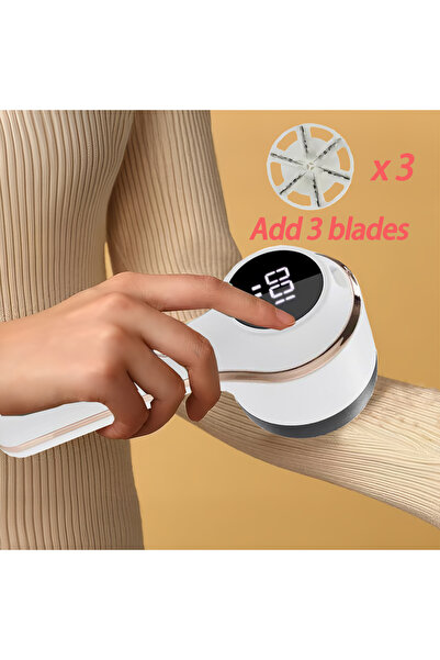 Choice1 WHITE 3-speed adjustment Portable Lint Remover Rechargable Cloth Fabr...