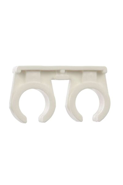OEM Set of 10 Pipe Clips 18mm, White, Polypropylene