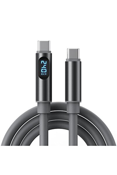 Choice gray 240W C to C Cable with Power Display 480Mbps Data Transfer & PD C...