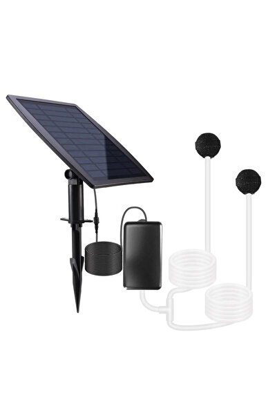 Choice1 مضخة أكسجين تعمل بالطاقة الشمسية بقدرة 2.5 واط، مزودة ببطارية ليثيوم ...