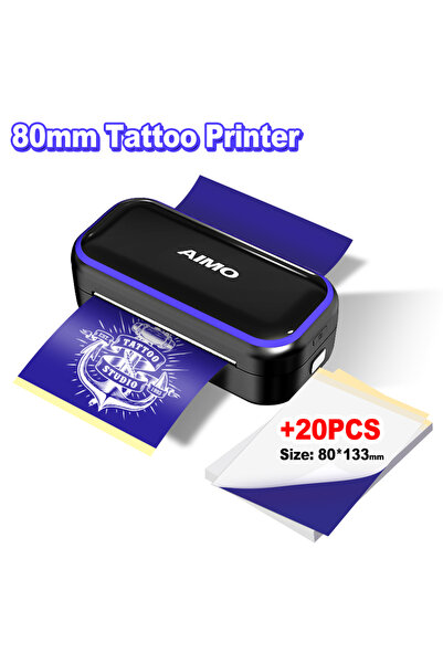 Choice1 أضف 20 قطعة من طابعة استنسل الوشم الصغيرة مقاس 80 مم، وجهاز صنع الوشم...