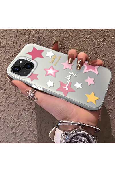 Hontinga حافظة هاتف متوافقة مع هاتف iPhone 13، مصنوعة من السيليكون بنمط نجوم ...