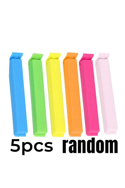 Choice 5 قطع، 11 سم، مشابك بلاستيكية محمولة لإغلاق حقيبة تخزين الطعام والوجبا...