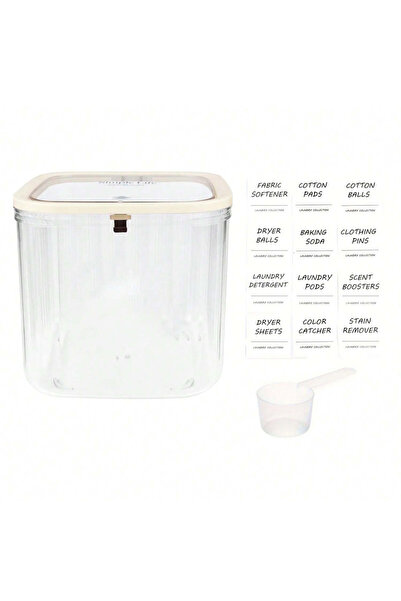 Choice1 حاوية شفافة لكبسولات الغسيل، حاويات شفافة لتنظيم وتخزين غرفة الغسيل ب...