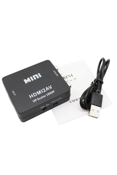 Choice Black HD 1080P HDMI-compatible To RCA AV/CVBS Adapter Mini HDMI2AV Vid...