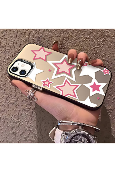 Hontinga حافظة هاتف آيفون 12 برو متوافقة مع نمط النجوم الملونة من السيليكون ذ...