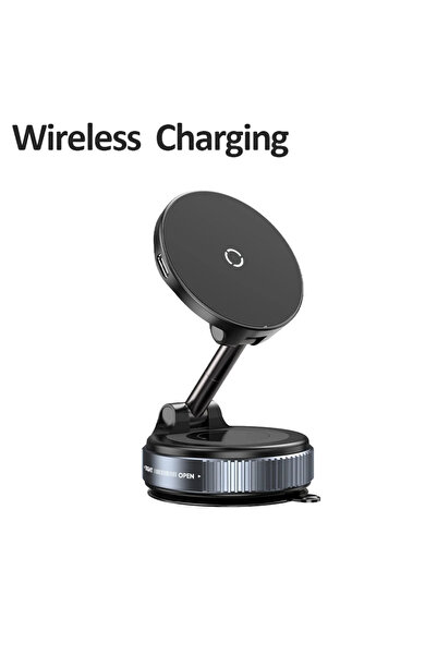 Choice شاحن لاسلكي للسيارة من فيكيفون طراز N52، مزود بقاعدة تثبيت مغناطيسية ق...
