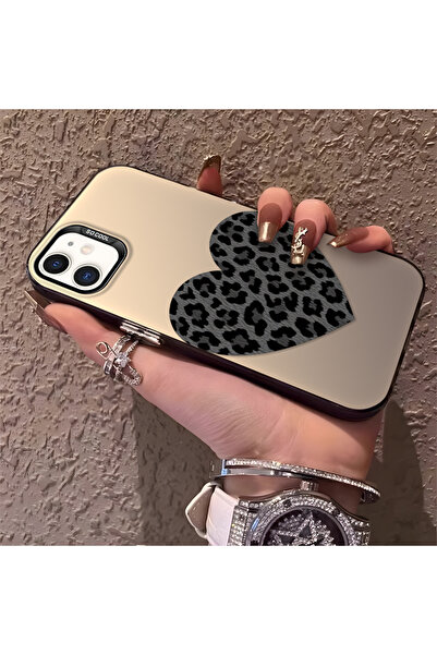 Hontinga حافظة هاتف من السيليكون متوافقة مع هاتف iPhone 12، ذات حافة صلبة ومض...