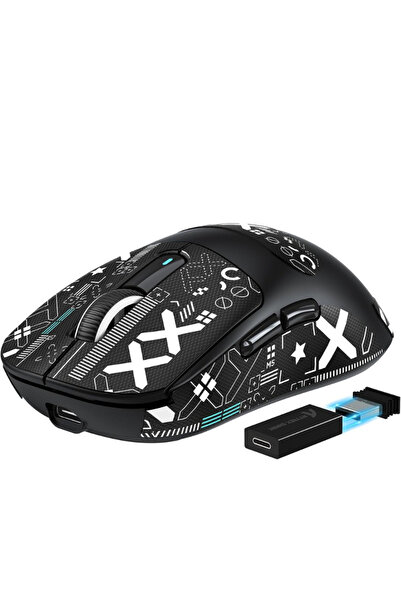 Choice1 ماوس الألعاب اللاسلكي Attack Shark X3 Pro أسود - PAW3395، دقة 26000 ن...