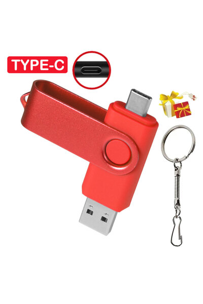 Choice22 32 GB Red TYPE-C USB Flash Drive 128GB Real Capacity Pen Drive 64GB ...