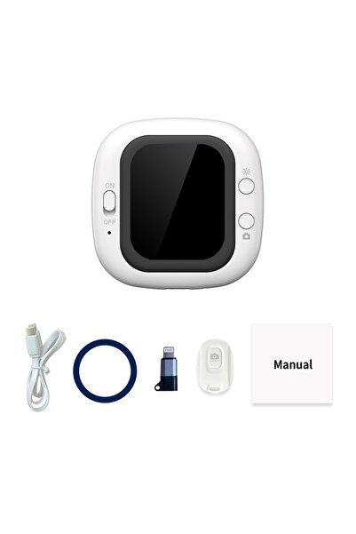 Choice شاشة عرض سيلفي مغناطيسية بيضاء نقية، كاميرا خلفية لاسلكية صغيرة للهاتف...