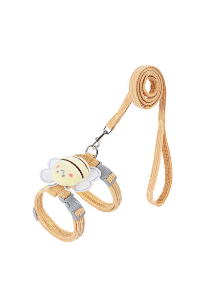 Choice5 m Yellow Portable Dog Leash Bee Breast Strap for Small to Medium Dogs...