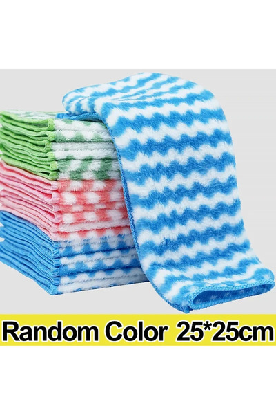 Choice1 5pcs Random colors 3/5/10/20pcs Microfiber Cleaning Cloth Dishcloths ...