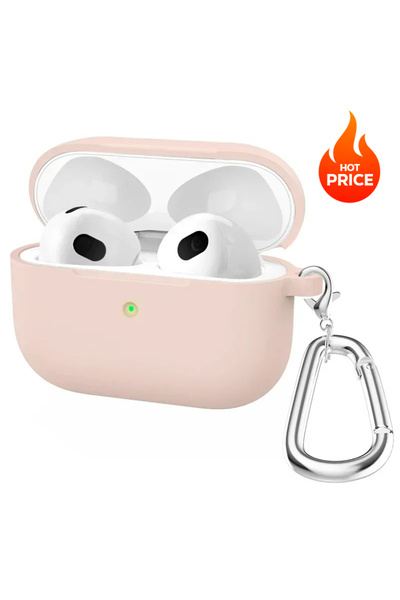 Choice20 جراب سماعات أذن من السيليكون الناعم، لون وردي فاتح، متوافق مع سماعات...