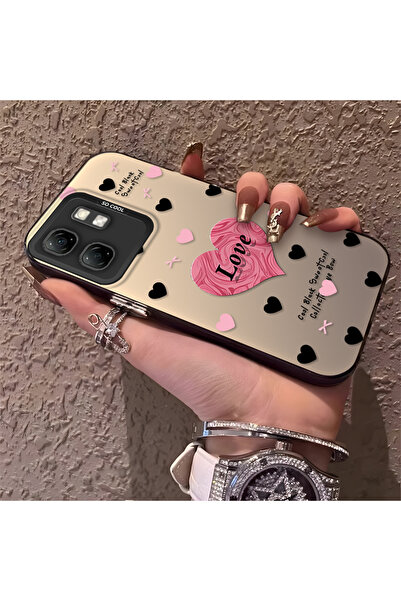 Hontinga حافظة هاتف Infinix Smart 9 متوافقة مع الحواف السيليكونية الصلبة والم...