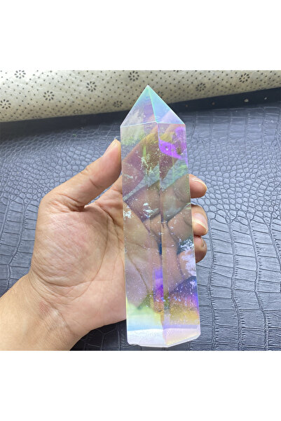 Choice 700-900 غرام، قطعة واحدة من أبراج كريستال كوارتز هالة الملاك، نقطة كري...